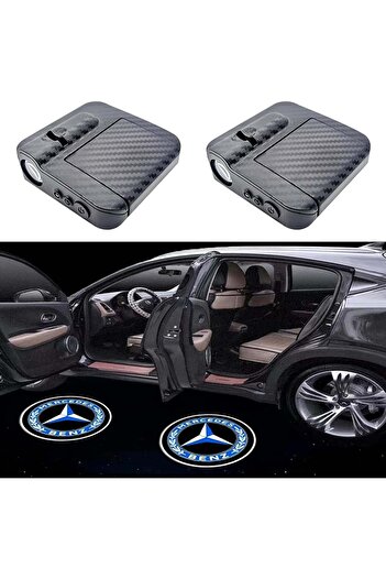 Generic Mercedes-Benz Car Door Logo Light – 2Pcs LED Ghost Shadow Welcome Lights, Wireless Projector Puddl