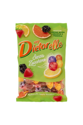 Dietorella Soft candies Italy with fruits Dietorelle Mix Morbide Frutta 140g