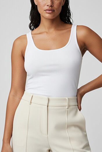 AUW Basic Women's Deep Neck Tank Top Modal Cotton 3-Piece - Softfit