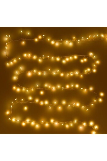 OEM Christmas Light Installation with 400 LED Bulbs and 8 Programs for Indoor and Outdoor, Warm White Li