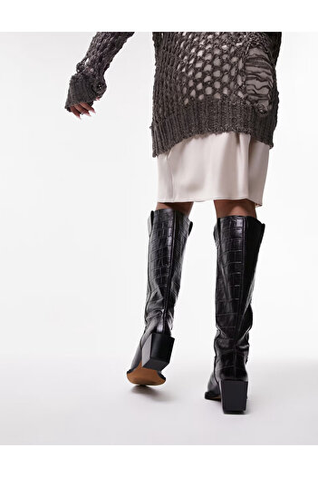TopShop Topshop leather boots, brown
