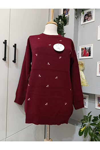 DENİZLİFE Women's Bow Detailed Knitwear Sweater