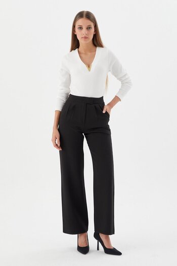 Shopping Shop V-Neck Blouse White