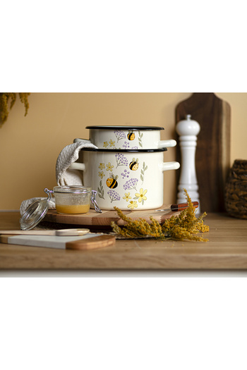 Florentyna Enameled Pot 4.5 Liter, Bee Model