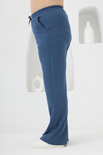 RMG Wide Leg Plus Size Tracksuit Blue