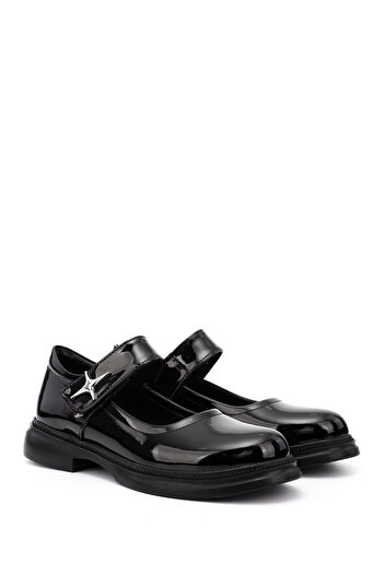 GÖNDERİ(R) Women's / Girls' Black Patent Leather Mary Jane Shoes