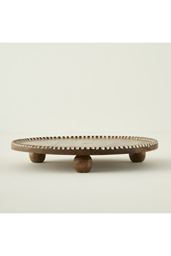 Bella Maison Points Mango Presentation Stand Brown (35X4.5 cm)