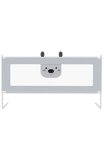 ROHS Set of 3 Bed Safety Barriers 2x200cm + 1x160cm, Adjustable Height 68-98cm, Protection for Any Bed