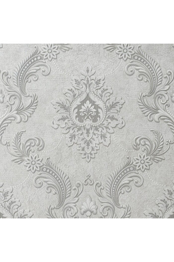 MallDeco Classic White Wallpaper for Living Room, Vinyl, Eleanor Model