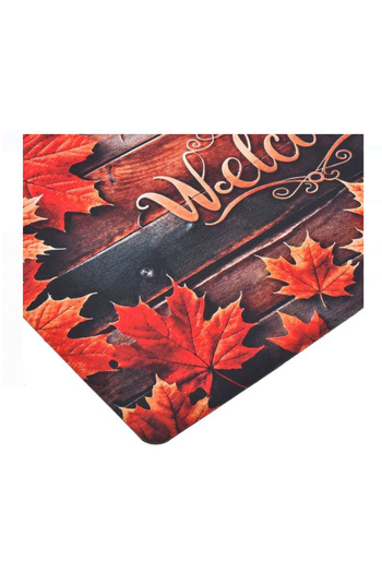 Lumi LUXURY Entrance Mat with Autumn Pattern "Welcome" 75x45cm