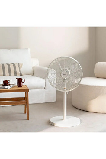 Create Vertical fan with Retro stand, CREATE, Air Stand Wood, white