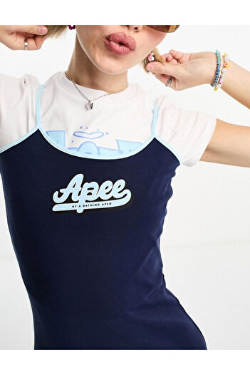 AAPE by A Bathing APE x FILA Rochie mini Apee by A Bathing Ape, albastru