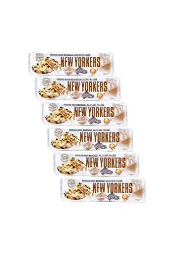 New Yorker Soft Cookie Cookies with Hazelnut Cream Filling Fresh Snack 6 X 175 Gr