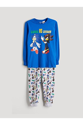 LC Waikiki Crew Neck Sonic Printed Boys' Pajama Set