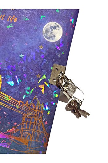 Limmy Starry Night Diary (Journal) Lockable Notebook 80 Sheets - Bridge