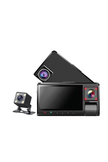 Denx DENA DX 3617 Dash Cam - High Quality with 3 Cameras + Car Freshener