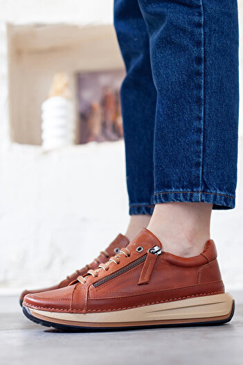 Adım Adım Mammamia Women's Genuine Leather Casual Shoes