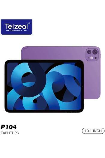 TELZEAL P104 10.1-Inch Android 13 Tablet with Dual SIM, 16GB RAM, 1TB Expandable Storage, 10000mAh H
