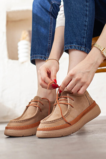 Adım Adım Mammamia Genuine Leather Casual Shoes