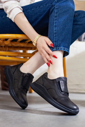 Adım Adım Mammamia Women's Genuine Leather Extra Comfortable Casual Shoes