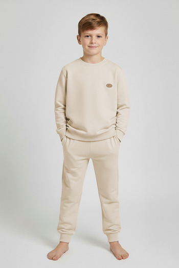 kinderos Crew Neck Boys' Tracksuit Set - 16004