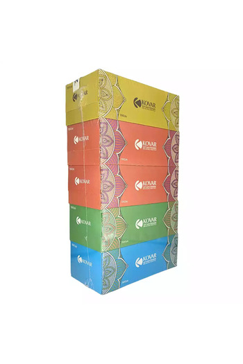 Kovar 100 Percent Natural Virgin Pulp Soft And Stronger Facial Tissue- 150X2ply
