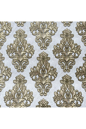 MallDeco Classic wallpaper, gold, bedroom model Roua