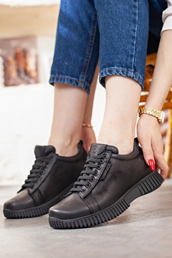 Adım Adım Mammamia Women's Genuine Leather Extra Comfortable Casual Shoes