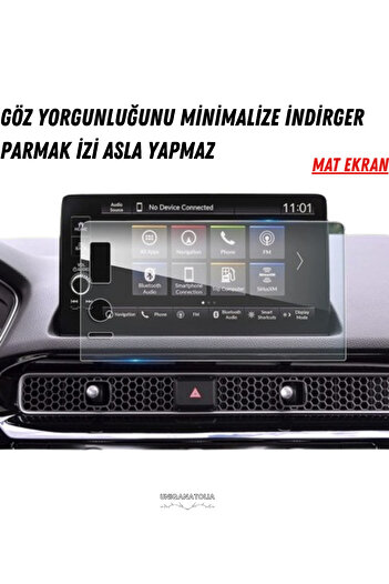 UniqAnatolia New Honda Civic Executive Plus 2025 Navigation and Multimedia Compatible Matte Screen Protector