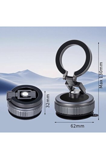 memumi Magnetic Phone Car Mount Universal, Foldable, Strong Suction Cup, Dashboard, Windshield, Desk, 360°