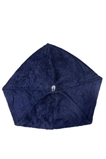 LaraLisa 100% Cotton Buttoned Luxury Towel Hair Cap