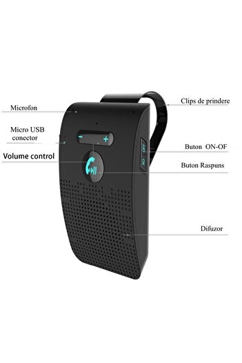 Bibilel System Auto Handsfree Bluetooth V 5.0 + EDR Multipoint BT-SP09