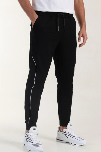 EXSPORT Compact Special Mold Ribbed Track Pants with Side Pockets