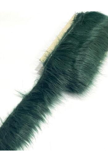 karantuhafiye Fur Ribbon / 5 cm / 1 Meter / Emerald
