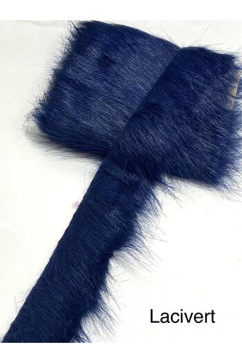 karantuhafiye Fur Ribbon / 5 cm / 1 Meter / Dark Blue