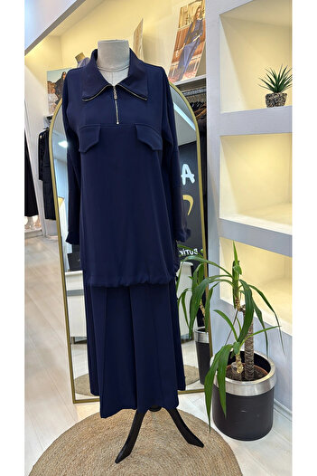 MissWhence Pants Suit 38008 Dark Blue