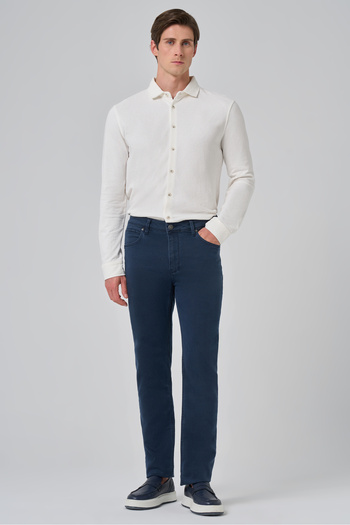 Morven Men's Navy Blue Denim 5 Pocket Dynamic Fit Jeans