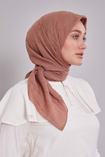 Levidor A. Brown Kraş Chiffon Scarf