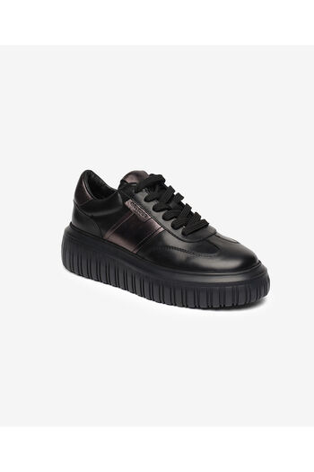 Greyder Women's Black Genuine Leather Sneaker Shoes 5K2Sa35371