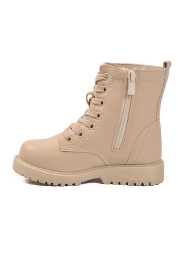 WALKWAY 24028 P Beige Children's Boots Wide Fit