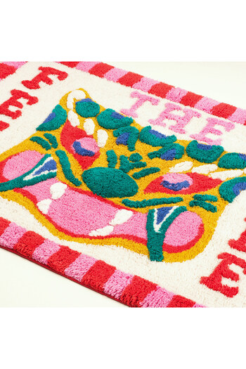 Zsa Zsa Zsu Punjab Tasseled Cotton 100% Cotton Bath Mat 60X90 cm Colorful
