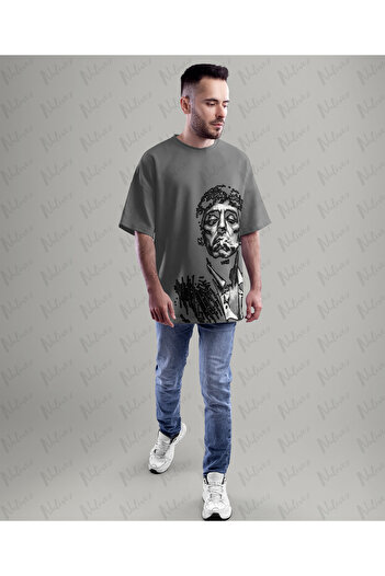 Nulivez Al Pacino Design Printed High Quality Compact Unisex Oversize T-Shirt