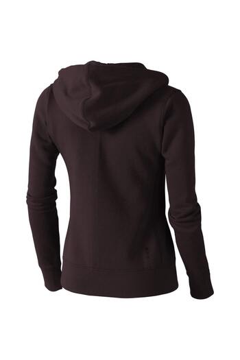 OEM Women's Dark Brown Zip-Up Hoodie by Elevate Arora, Size XXL, Cotton-Polyester