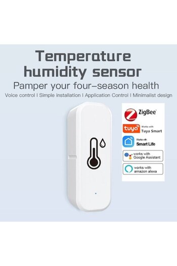 YEBO STORE Smart Temperature and Humidity Sensor, WiFi, Compatible with Tuya APP, Smart Life APP, Alexa and Goo