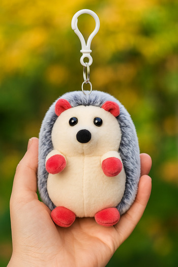 Nandy Home Cute Hedgehog Plush Keychain – Bag Ornament and Accessory
