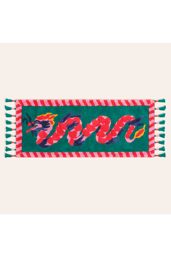 Zsa Zsa Zsu Punjab Cotton 100% Cotton Bath Mat 50X120 cm Colorful