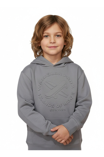 Generic Colourful Planet Colourful Planet Kids Hoodie, 6-20 Yrs, Solid Grey