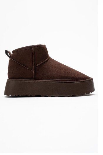CCWAY AYAKKABI High-Sole Mini Boots Brown