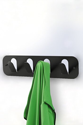 VENON Metal Reyhan Modern 4-Hook Metal Wall Hanger, Practical Organizer for Home and Office