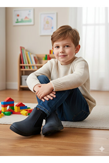 patik ayakkabı Boy's Style Boots Leather Orthopedic